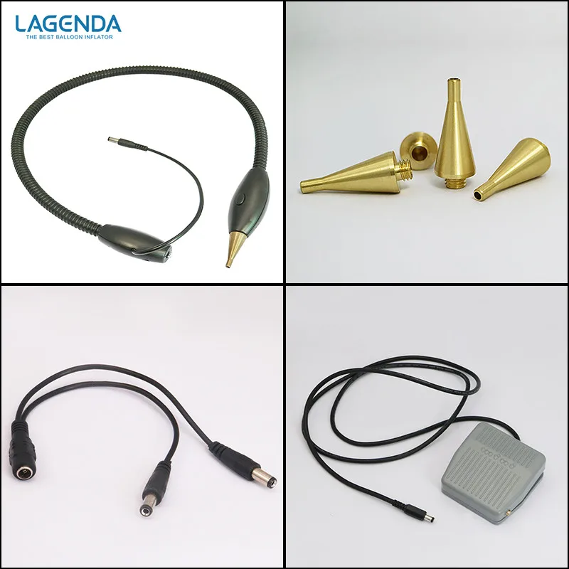 

Plastic Tube/ Metal Nozzles / Data Cable/ foot-plate for Twisting Balloon Inflator B231