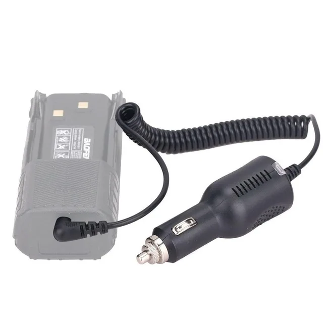 only car cable BAOFENG UV-82 BL-8 7,4 V 2800 mAh/3800 mAh литий-ионный аккумулятор большой емкости для Baofeng Walkie Talkie BF-UV82 UV-82HP UV82 Plus UV-8D - Цвет: only car cable