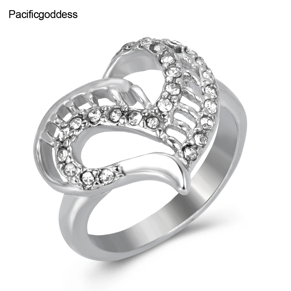 

Big Heart Fashion Gold Color Women And Girl Stainless Steel Ring