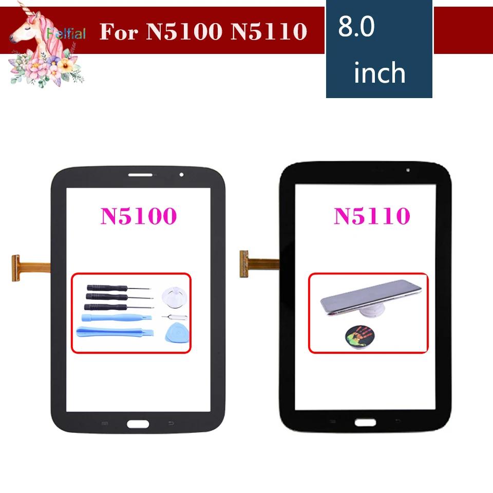

Original 8.0" For Samsung Galaxy Note GT-N5100 N5100 N5110 Tablet Touch Screen Digitizer Sensor Front Outer Glass Lens Panel