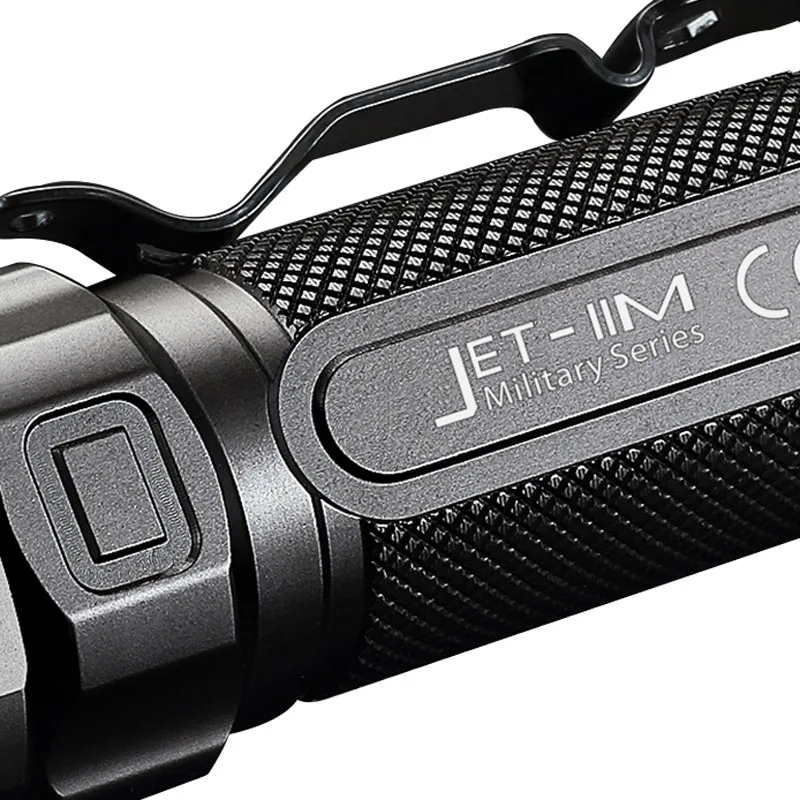 JETBEAM IIM фонарик черный Cree XP L HI max 1100 люмен расстояние луча 230 м тактическое кольцо