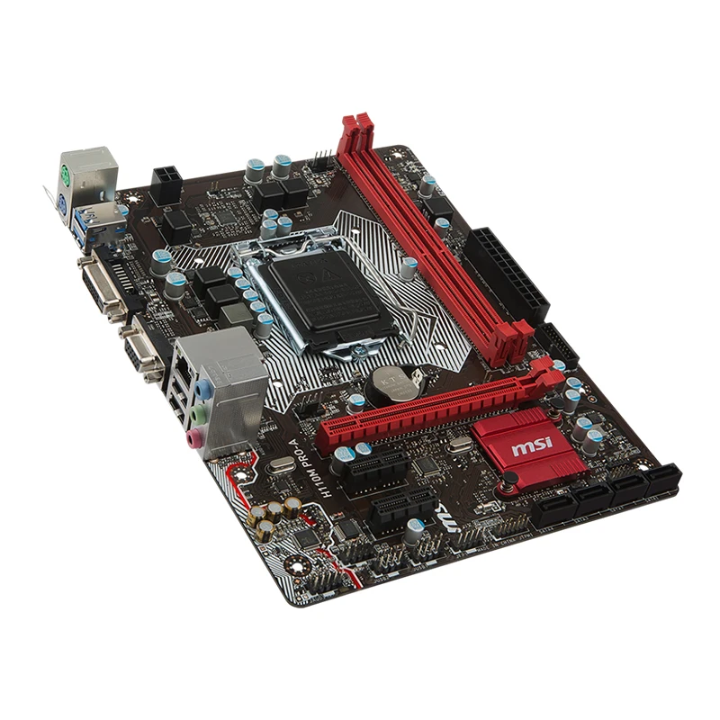 H110M PRO A материнская плата 32 ГБ i7 2133 мГц Intel H110 Чипсет 4 * SATA 6Bb/s 1 PCI 3 0 DVI D/VGA 2048*1536 @ 50 Гц