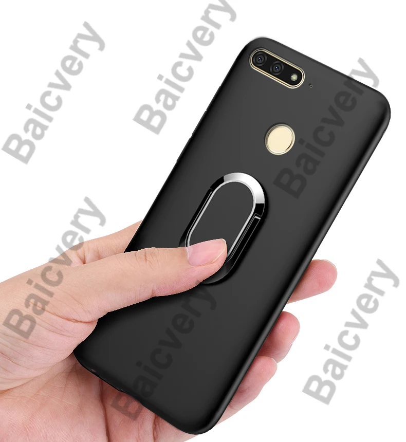 Мягкий чехол с кольцом на палец для Lenovo K5 Note L38012 2018 6 0 дюйма Магнитный подставкой