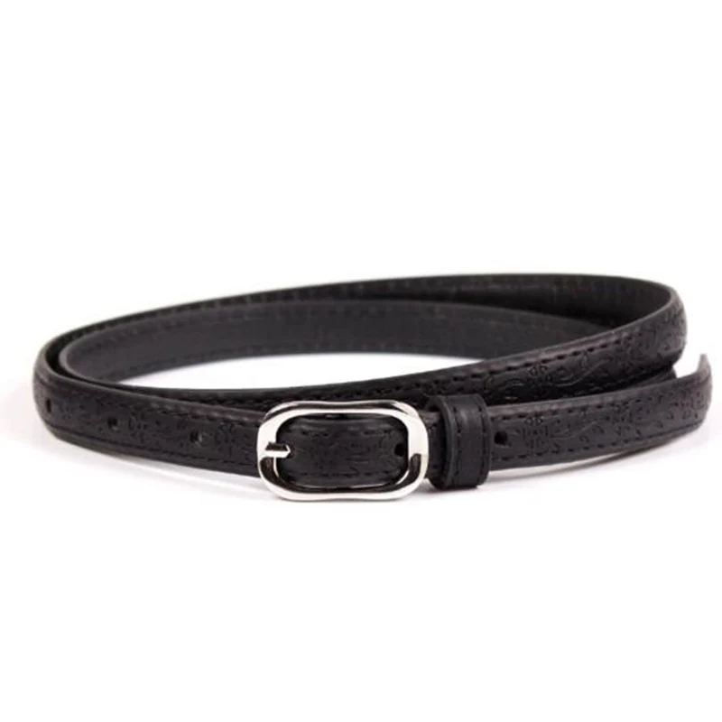 Классический ретро модный тонкий ремень с принтом карамельного цвета модные