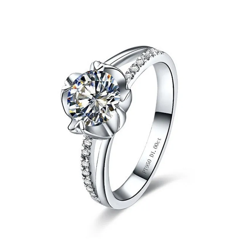 Blossom Cherry 0.5Ct 5 0 мм G-H тест положительные кольца с муассантом положительная