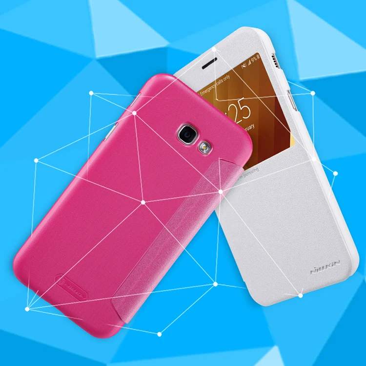 Чехол для Samsung Galaxy A3 2017 чехол NILLKIN из искусственной кожи с откидной крышкой и