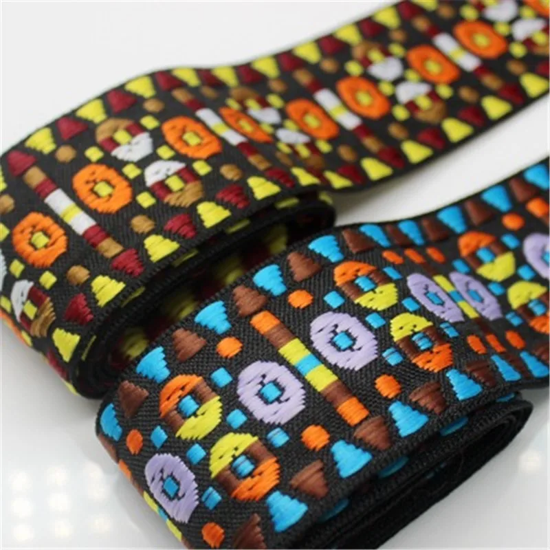 10yards *4.8cm Exquisite Ethnic Style Embroidery Jacquard Ribbon Minority Clothing Accessories Curtains Decoration | Дом и сад