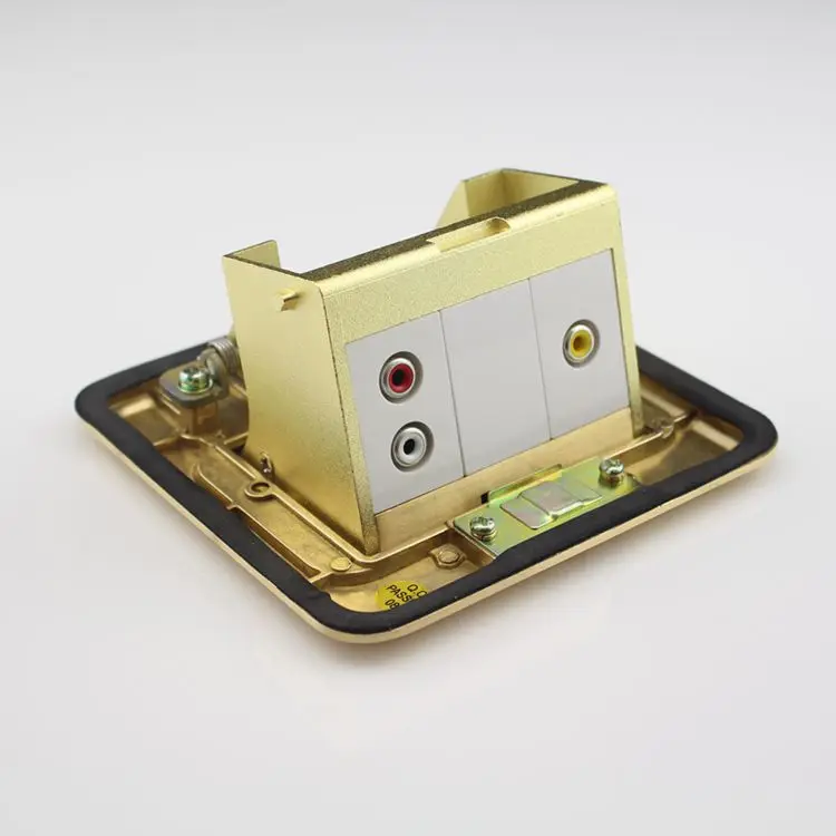SeTo Pop-up Type Floor Socket Red &amp White Yellow Audio Connector Wall Plate Keystone Receptacle | Обустройство дома