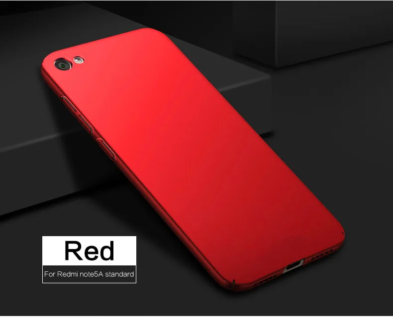Для Xiaomi Redmi Примечание 5A ультратонкий гладкий жесткий чехол для телефона из