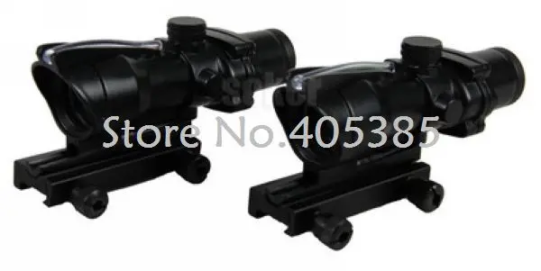 ACOG 4x32 стиль оптическая Военная винтовка с настоящим красным/зеленым волоконным