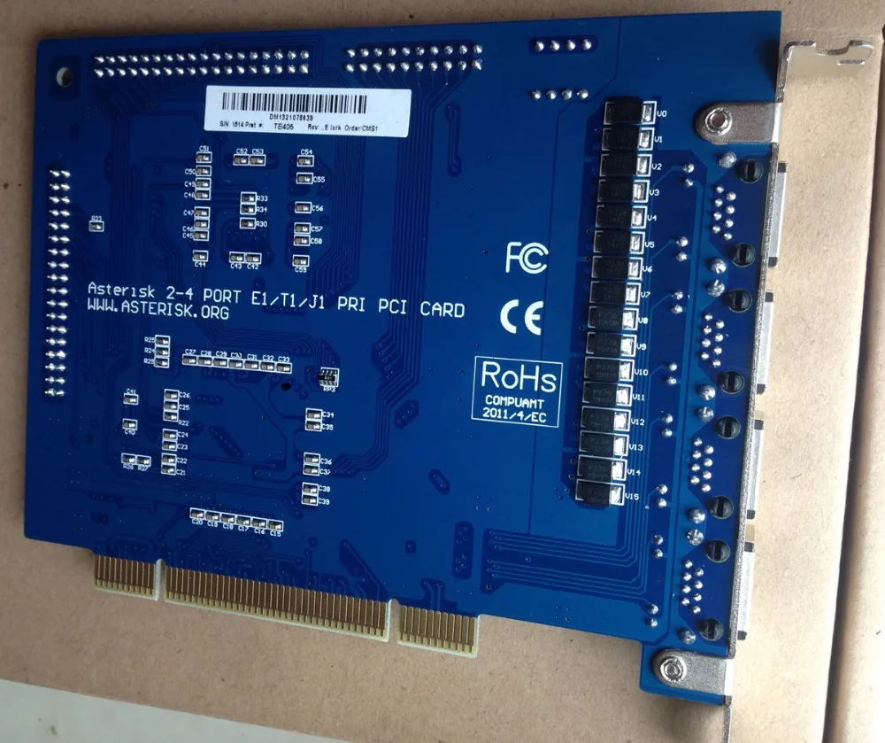PCI Interface ISDN PRI E1 T1 card with 4 T1/E1 Ports TE405P TE410P For FreePBX Issabel Elastix Dahdi Asterisk IP PBX Te420 | Мобильные