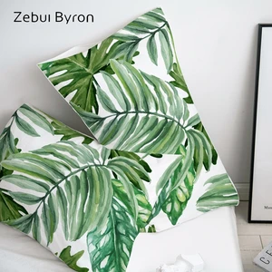 Декоративные наволочки для подушек, 3D HD, 50x7050x7050x70, скандинавский эвкалипт, постельные принадлежности с изображением листьев, Прямая поставка