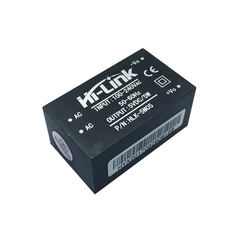 20 шт./лот HLK 5M05 AC DC 220 В до 5 Вт мини модуль питания умный бытовой выключатель