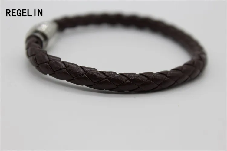 Мужской плетеный браслет из ПУ кожи 20 см 2 цвета|pu leather bracelet|leather braceletbracelet fashion |