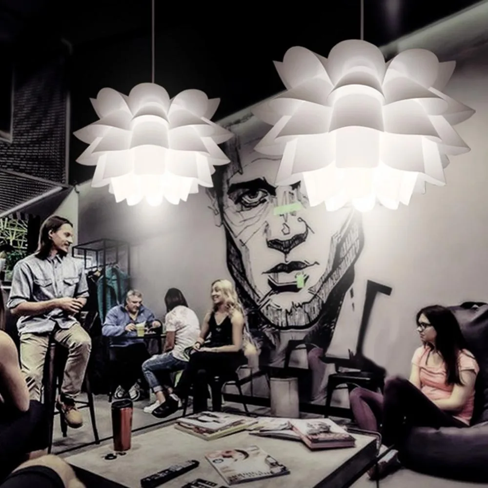 1 шт. пятислойная лампа лотоса легкая в очистке декоративная люстра настольная |