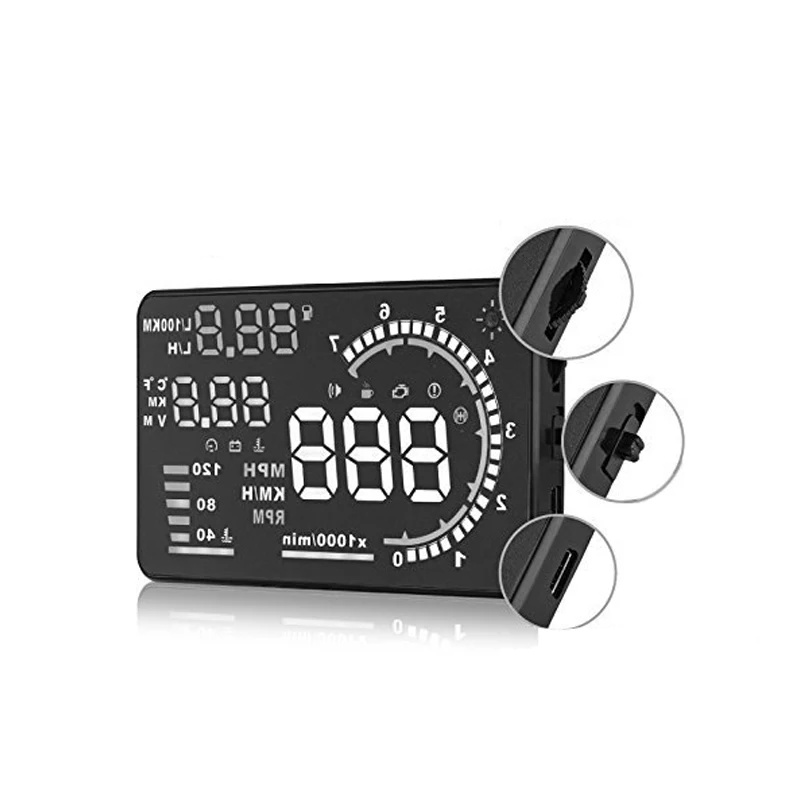 Автомобильный дисплей HUD OBD2 лобовое стекло скоростной проектор для автомобиля GPS