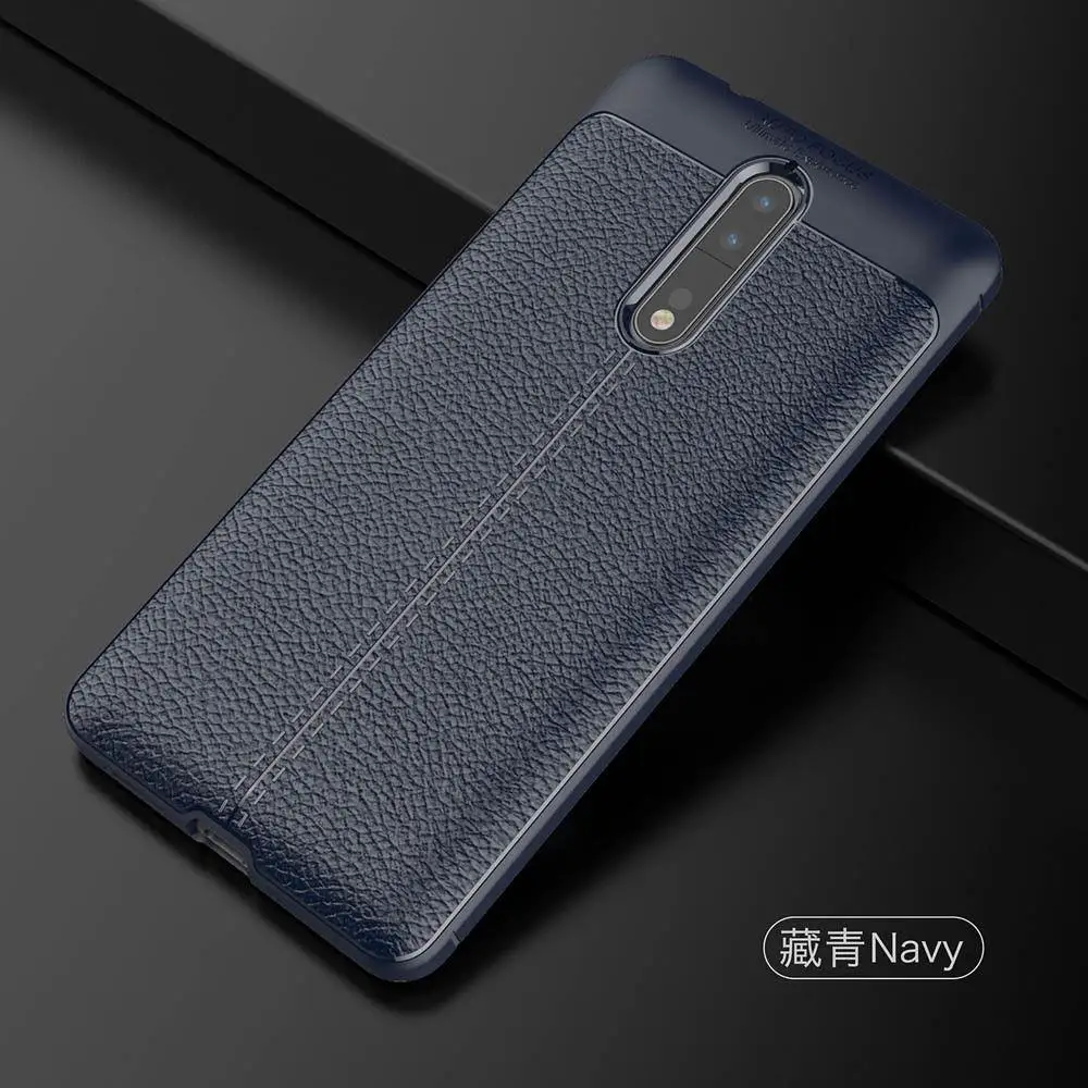 Для Nokia 6/8 Роскошные противоударный защитный из мягкой кожи тонкий полный Чехол |