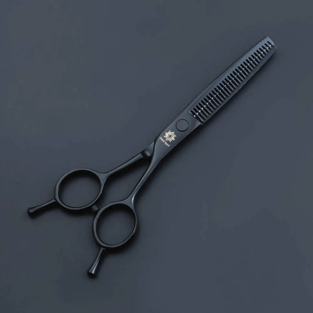 Профессиональные черные японские ножницы для волос из нержавеющей стали с
