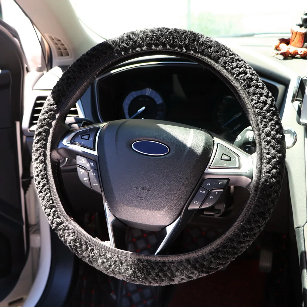 FORAUTO универсальный чехол рулевого колеса автомобиля зимний мягкий теплый