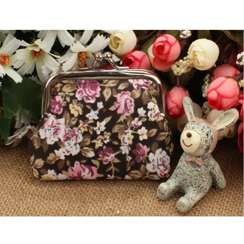 1pack/lot Floral series coin purse Cute Mini bag Creative Gifts for girls Office School Supplies Дом и сад