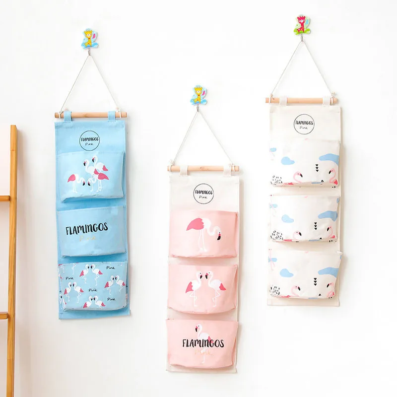 Подвесная сумка полукруглая трехкарманная подвесная для дома ванны