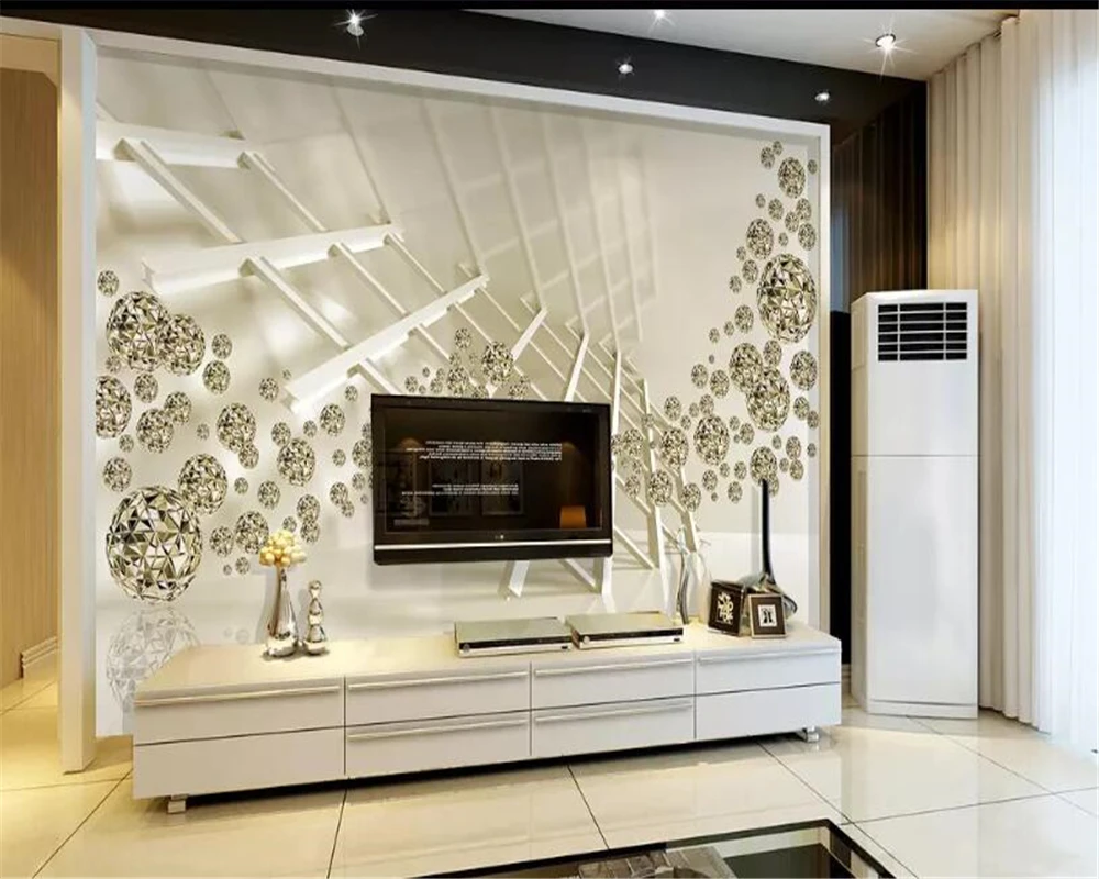 3d обои на стену наклейка Космический золотой шар спальня настенное украшение для