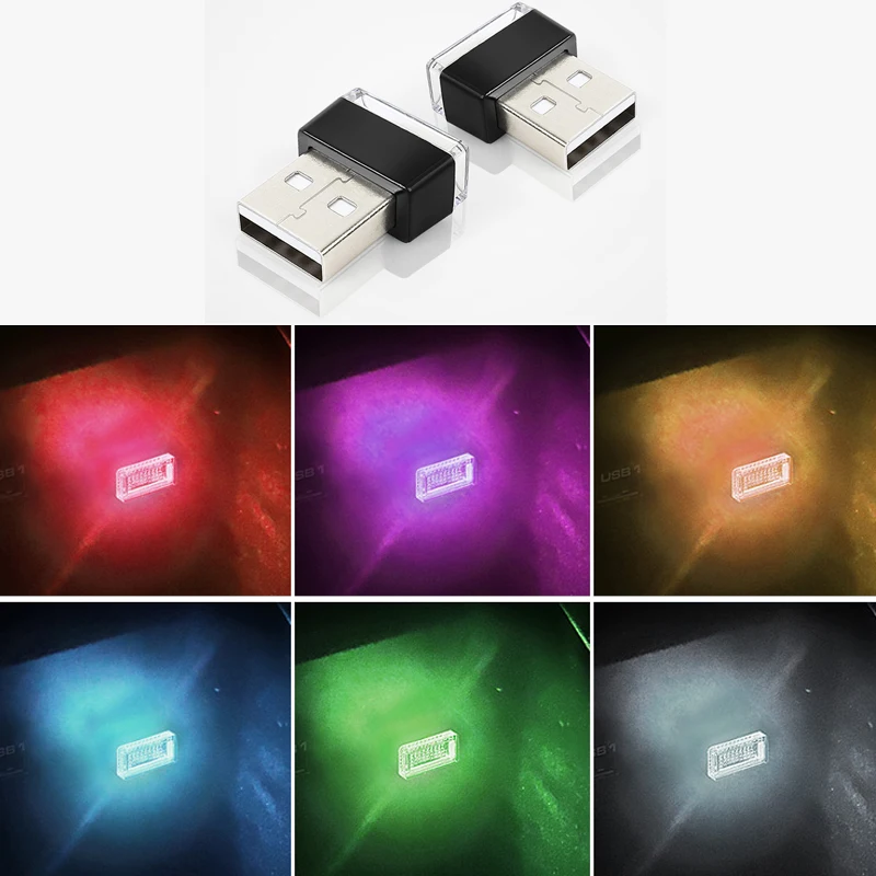Мини универсальный портативный USB автомобильный светильник светодиодный модуль Новинка рабочий окружающий светильник с бусинами сигнальная декоративная лампа Базовая лампа для вечерние