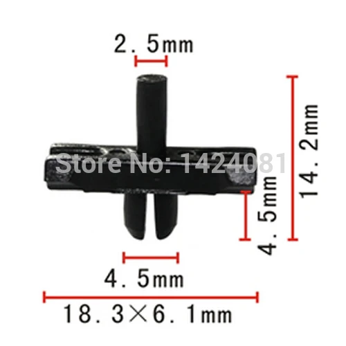

100x OEM Nylon for VW #131-853-585C Body Side Moulding Trim Retainer Fastener Rivet 131 853 585C