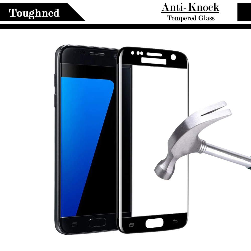 Защитное стекло 3D для Samsung S7 Edge закаленное Galaxy S7edge S 7 защита экрана 3 D изогнутая