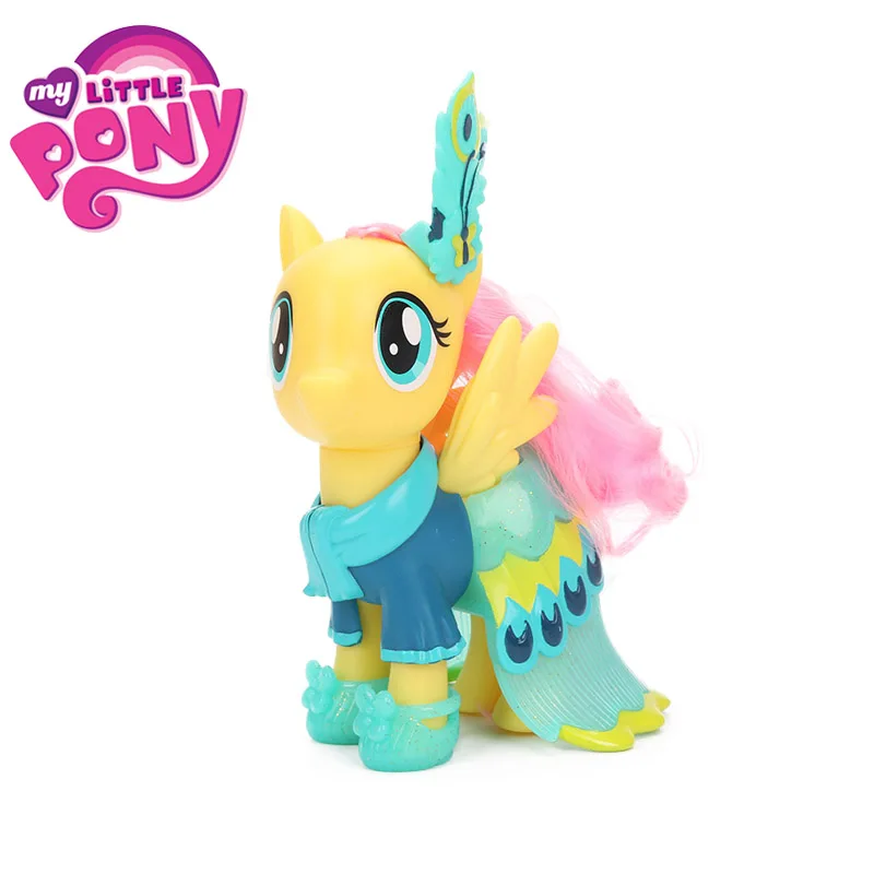 15 см игрушки My Little Pony оснастки Мода Флаттершай Рарити Эпплджек ПВХ фигурка домик игровой набор Коллекционная модель куклы