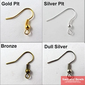 Бесплатная доставка, 200 шт.упак. золото, серебро, бронза, никель, крючки, спирали, ушные сережки, украшения для изготовления ювелирных изделий своими руками