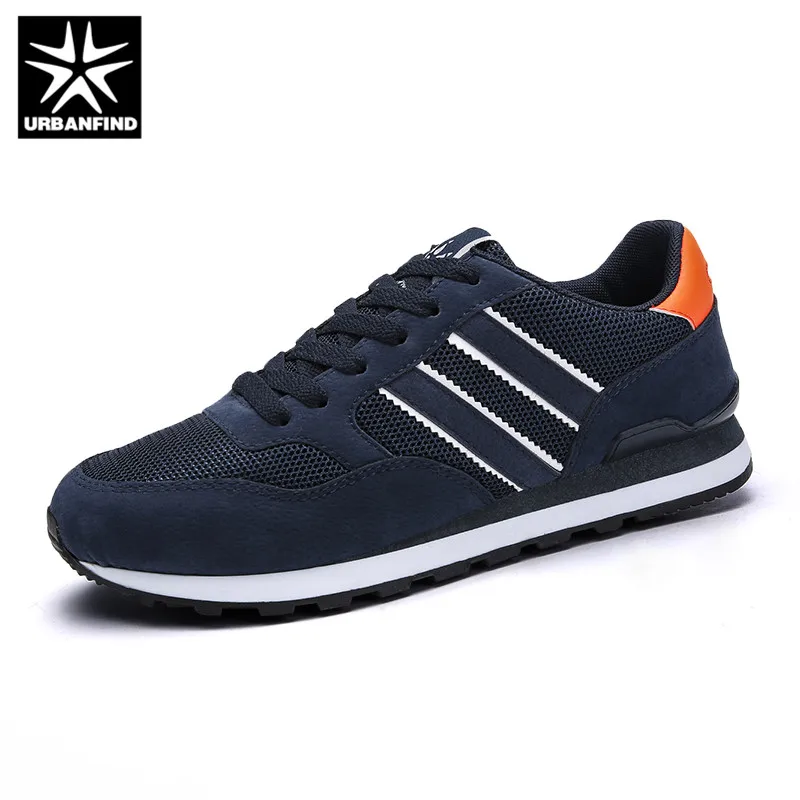 URBANFIND Men's Genuine leather sneakers Breathable casual shoes non-slip outdoor walking light weight Rubber sole lace-up | Обувь