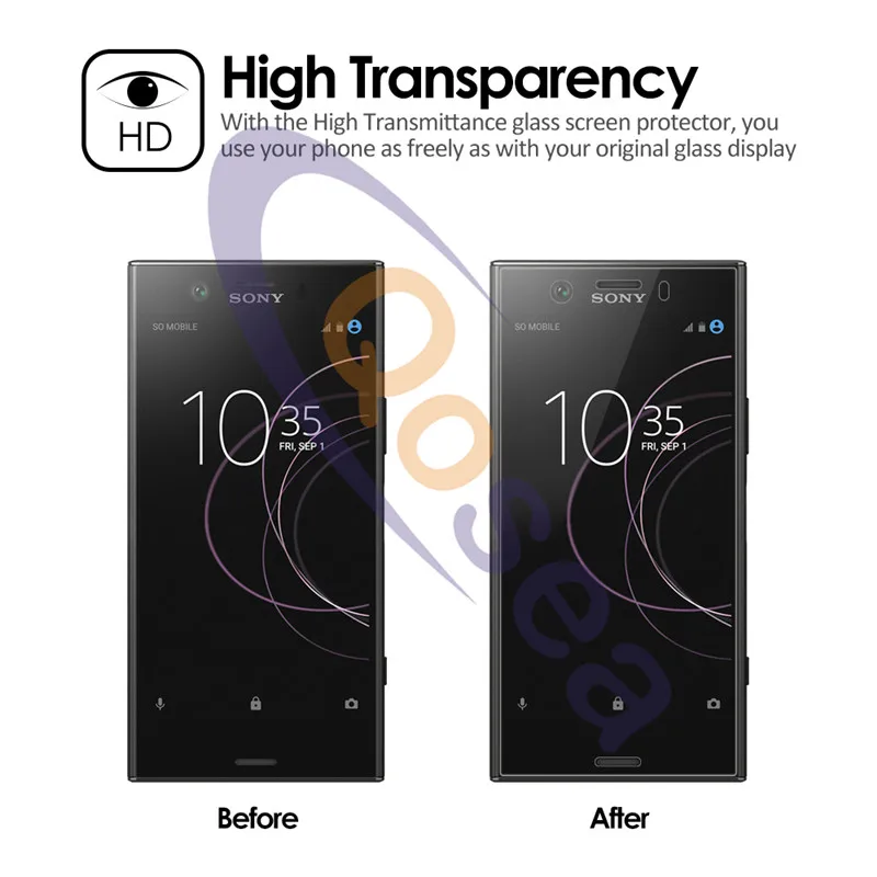 Для sony Xperia XZ1 компактный закаленное стекло 9h премиумная защитная пленка