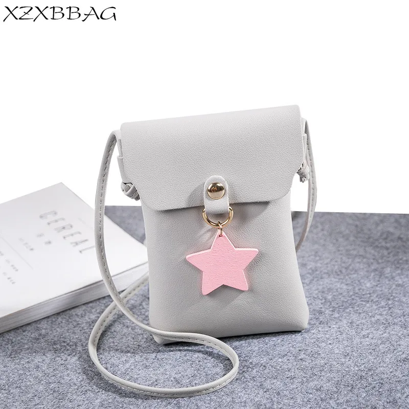 XZXBBAG женская сумка мессенджер из искусственной кожи милый кошелек с подвеской в