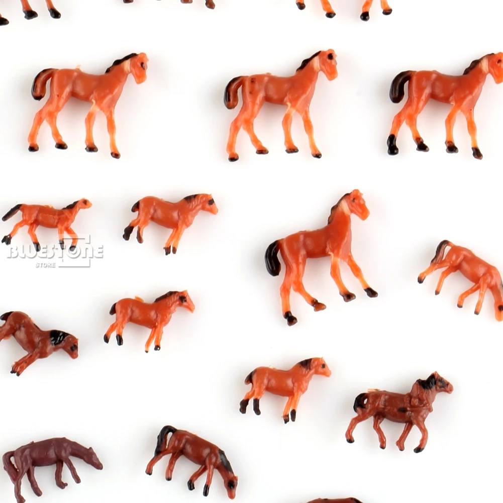20 шт. 1:150 нарисованные Домашние животные лошади|n scale|scale nhorse scale |