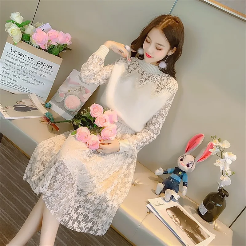 Женское длинное платье трапециевидной формы с круглым вырезом однотонное