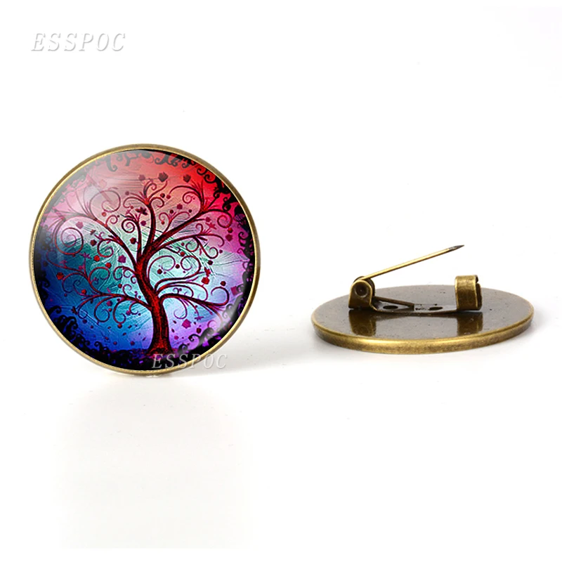 Брошь с изображением дерева жизни в простом стиле|Броши| |