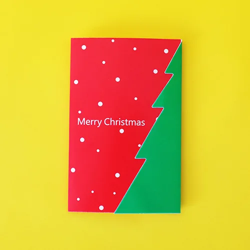 shu shu 1 шт рождественские Санта Клаус мультфильм всплывающие открытки X-mas 3D Поздравительные открытки вечерние Пригласительные открытки счастливый год открытки спасибо - Цвет: shu shu
