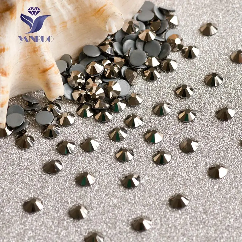 YANRUO 2058HF SS16 3 8 4 0 мм струя из камня гематит и кристаллы клей для страз исправление