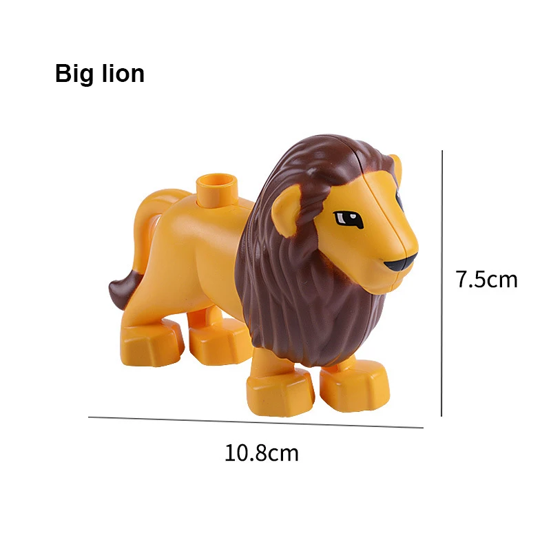 Duploe животные Building Block игрушечные лошадки Набор Lego Большой животных кирпичи
