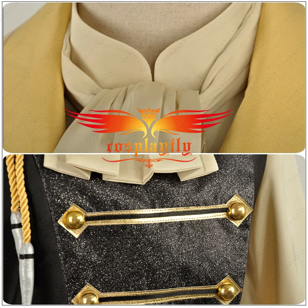 Uta No Prince Sama сезон 4 Shinomiya Natsuki Косплей Костюм на заказ для взрослых мужчин сценическая Форма цвета шампанского Топы перчатки одежда