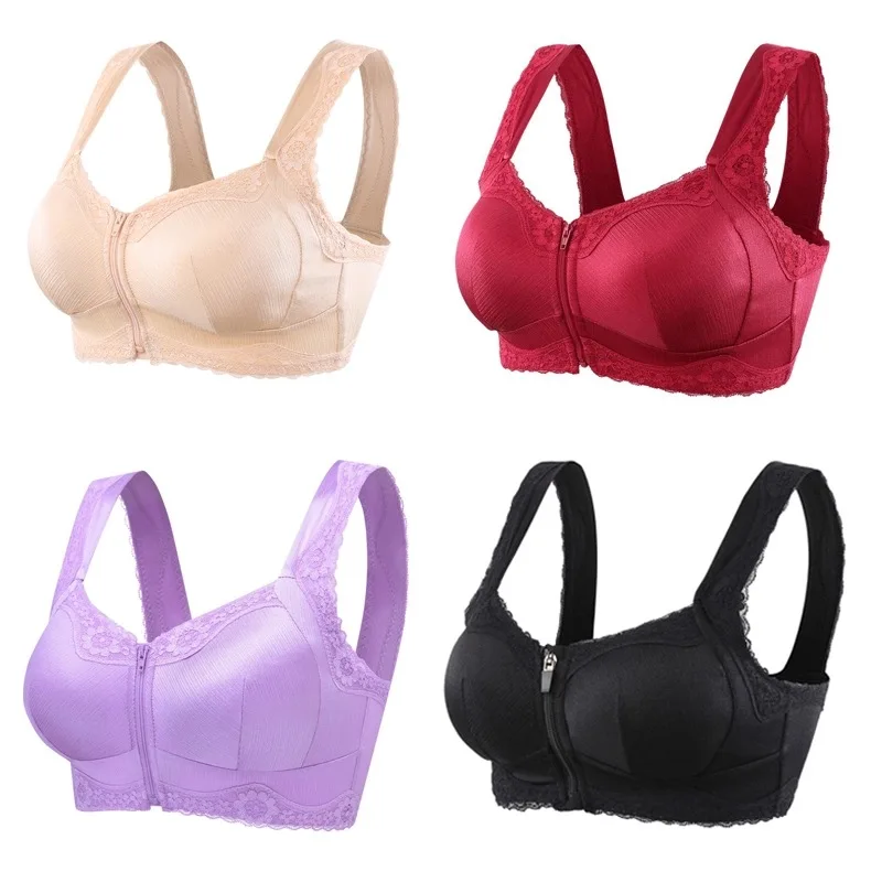 Нижнее белье женское дышащее с полным покрытием без косточек цветочным принтом