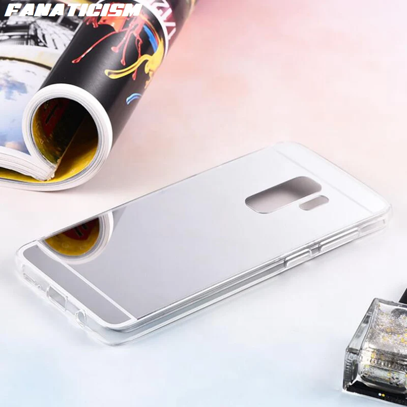 100 шт. зеркальный чехол для Samsung S10 S7 Edge S9 S8 Plus Galaxy Note 9 8 хромированные ультратонкие