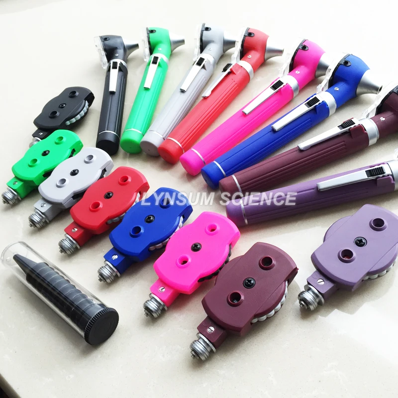 

LED Fiber Optic Otoscope Ophthalmoscope Ear Care ENT Diagnostic Examination Kit
