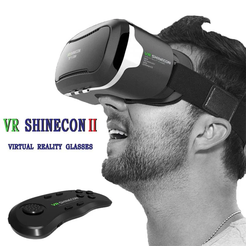 Горячая 3D VR виртуальной реальности очки SHINECON 2 0 Google картонный шлем с Bluetooth пульт