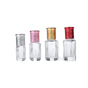MUB - 3ml 10ml Octagonal Glass Bottle with Lid, Aroma Roll on Bottle, Perfume Roller Bottles, Essential Oil Packaging