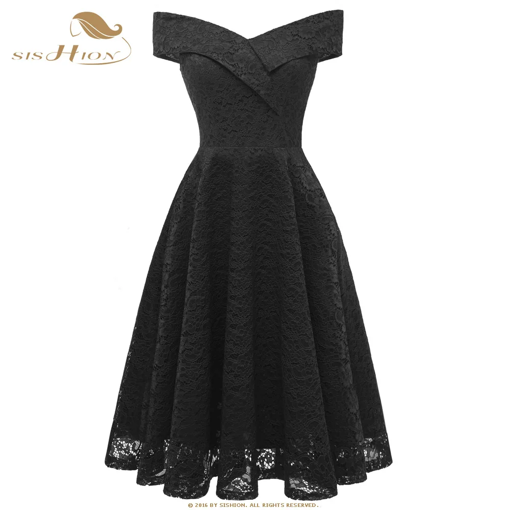 Женское летнее платье без рукавов SISHION темно-синее винно-красное черное розовое