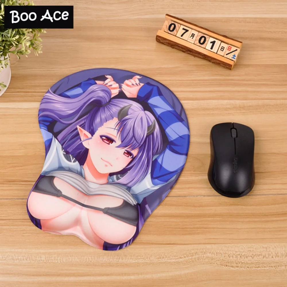 Грех Левиафан аниме для девочек 3D сиськи Этти коврик мыши с мягкий силиконовый