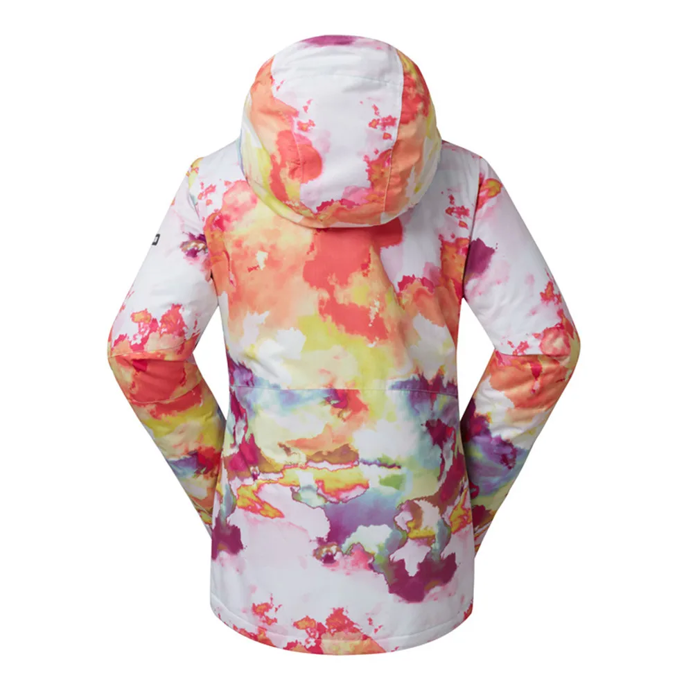 GSOU зимняя Брендовая женская лыжная куртка водонепроницаемая утепленная для