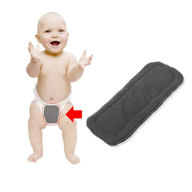 1 шт. многоразовый коврик для детских подгузников 4 слоя|charcoal inserts|bamboo charcoal insertsdiaper
